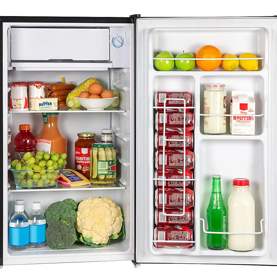 Igloo 3.2 Cu. Ft. Mini Refrigerator With Freezer, Platinum
