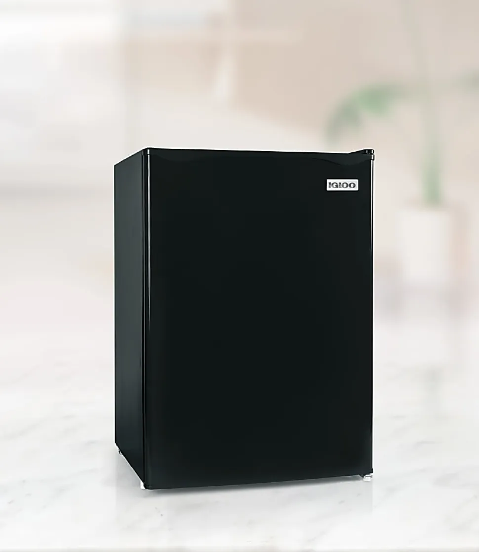 Igloo 2.6 Cu. Ft. Mini Single Door Refrigerator Freezer, Black