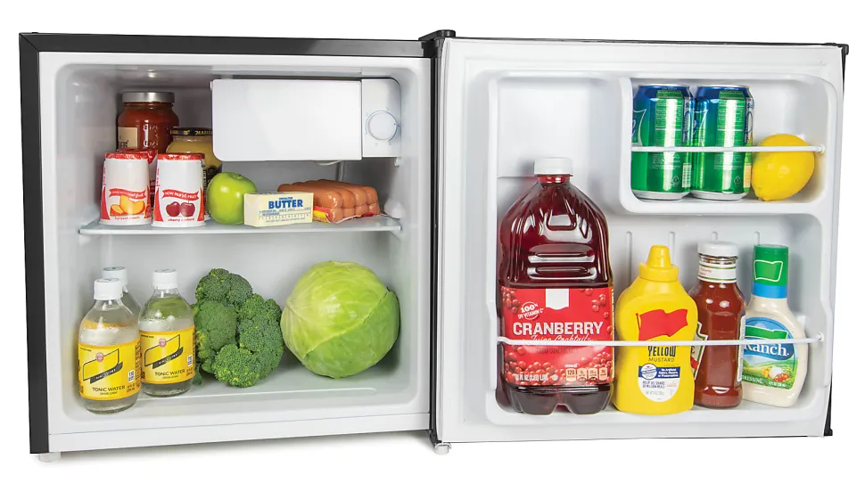 Igloo 1.6 Cu. Ft. Single-Door Mini Refrigerator With Freezer, Black