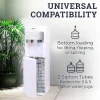 Igloo 3- & 5-Gallon Hot/Cold Bottom-Load Water Dispenser, 41-1/4”H x 12-1/4”W x 14-1/4”D, White