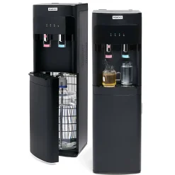Igloo 3- & 5-Gallon Hot/Cold Bottom-Load Water Dispenser, 41-1/4”H x 12-1/4”W x 14-1/4”D, Black