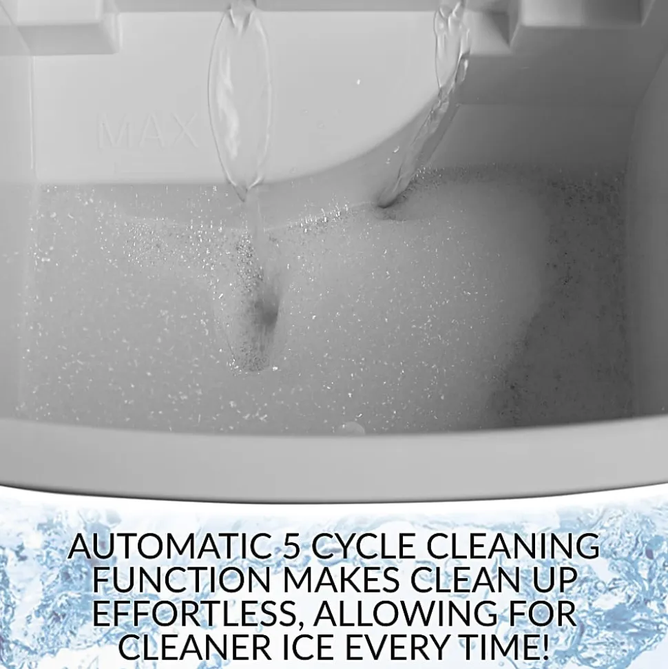 Igloo 26 Lb Automatic Self-Cleaning Portable Countertop Ice Maker With Handle, Aqua