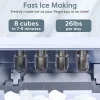 Igloo 26 Lb Self-Cleaning Ice Maker, Silver, Total Qty 1
