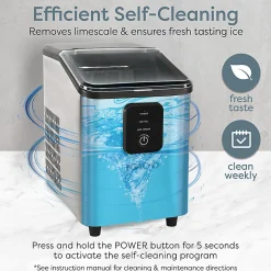 Igloo 26 Lb Self-Cleaning Ice Maker, Silver, Total Qty 1