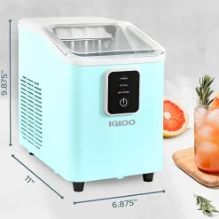Igloo 26 Lb Self-Cleaning Ice Maker, Aqua, Total Qty 1