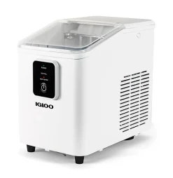 Igloo 26 Lb Self-Cleaning Ice Maker, White, Total Qty 1