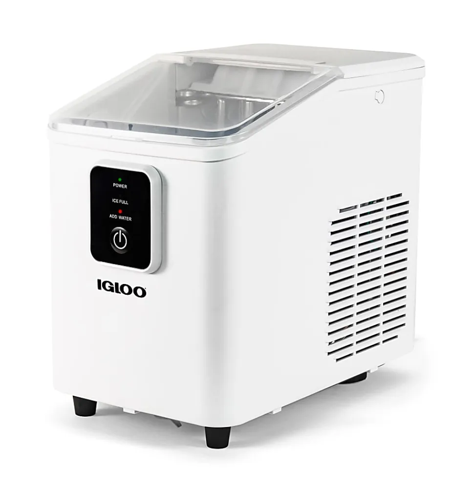 Igloo 26 Lb Self-Cleaning Ice Maker, White, Total Qty 1