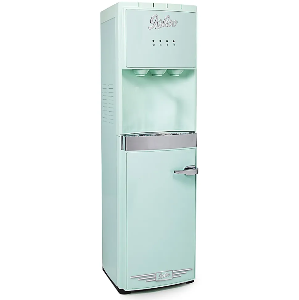 Igloo Retro Hot, Cold & Room Temperature Bottom-Load Water Dispenser, 3-Gallon, Aqua, Total Qty 1
