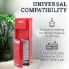 Igloo Retro Hot, Cold & Room Temperature Bottom-Load Water Dispenser, 3-Gallon, Retro Red, Total Qty 1
