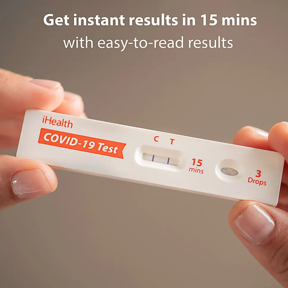 iHealth COVID-19 At Home Antigen Rapid Tests, Pack Of 2 Tests