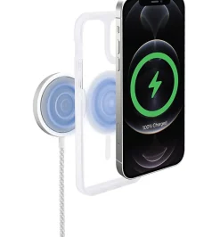 iHome Magnetic Clear Velo Case For iPhone® 12 Pro, White, 2IHPC0828W9L2