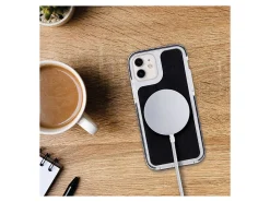 iHome Magnetic Vegan Leather Velo Case For iPhone® 12 Pro Max, Black, 2IHPC0825B1L2