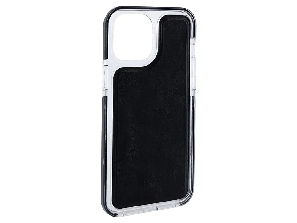iHome Magnetic Vegan Leather Velo Case For iPhone® 12 Pro Max, Black, 2IHPC0825B1L2