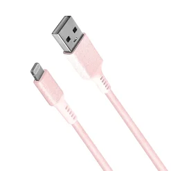 iHome Sandspray Nylon Lightning To USB-A Cable, 6', Pink