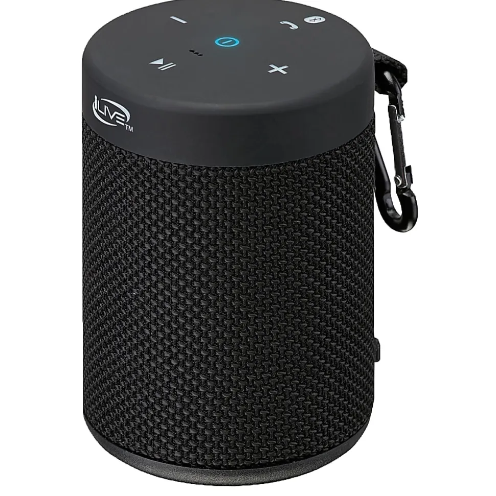 iLive ISBW108 Bluetooth Waterproof Speakers, Black