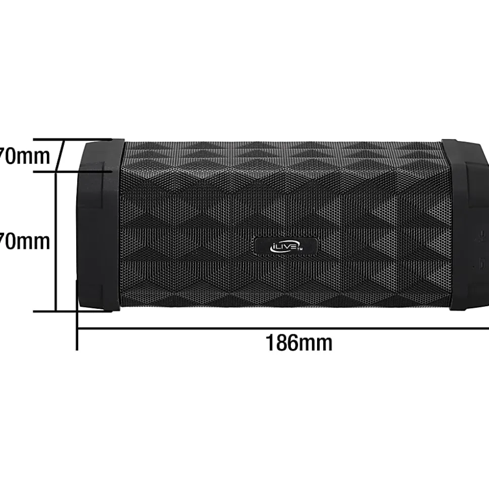 iLive Portable Duro IPX5 Waterproof Bluetooth Speaker, ISBW303B