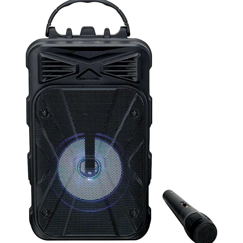 iLive Tailgate Party ISB202B Karaoke Speaker With Microphone And Carry Handle