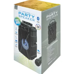 iLive Tailgate Party ISB202B Karaoke Speaker With Microphone And Carry Handle