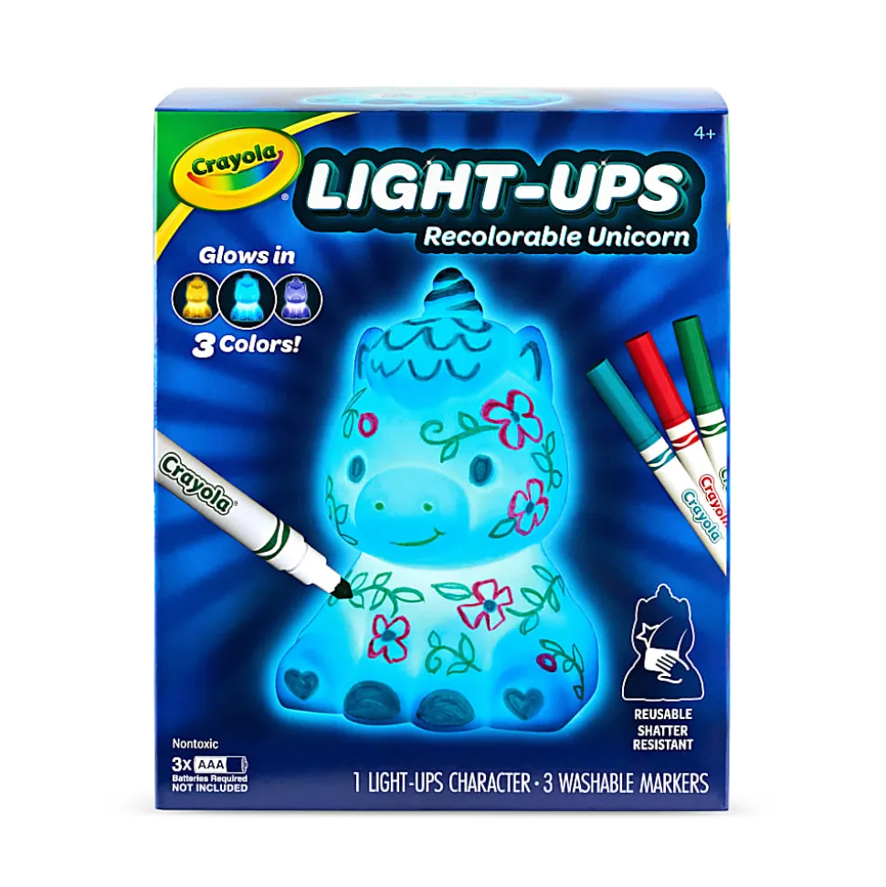 Illuminate creativity with the Crayola Light Up Dragon Toy. It's a glowing dragon canvas - 747635