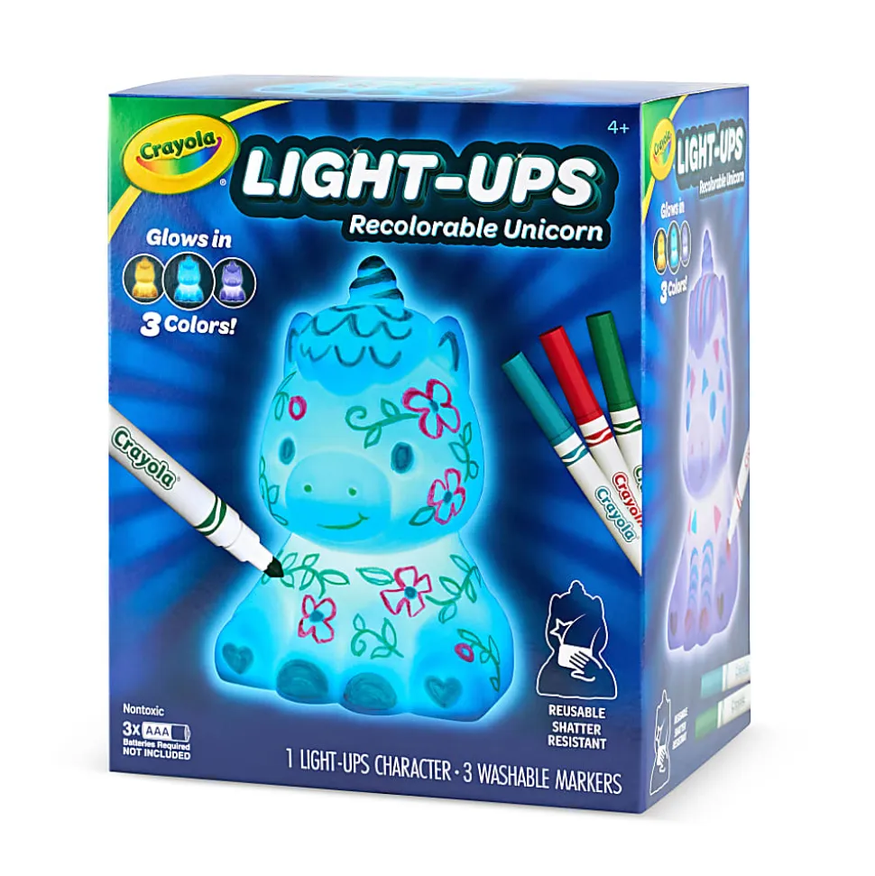 Illuminate creativity with the Crayola Light Up Dragon Toy. It's a glowing dragon canvas - 747635