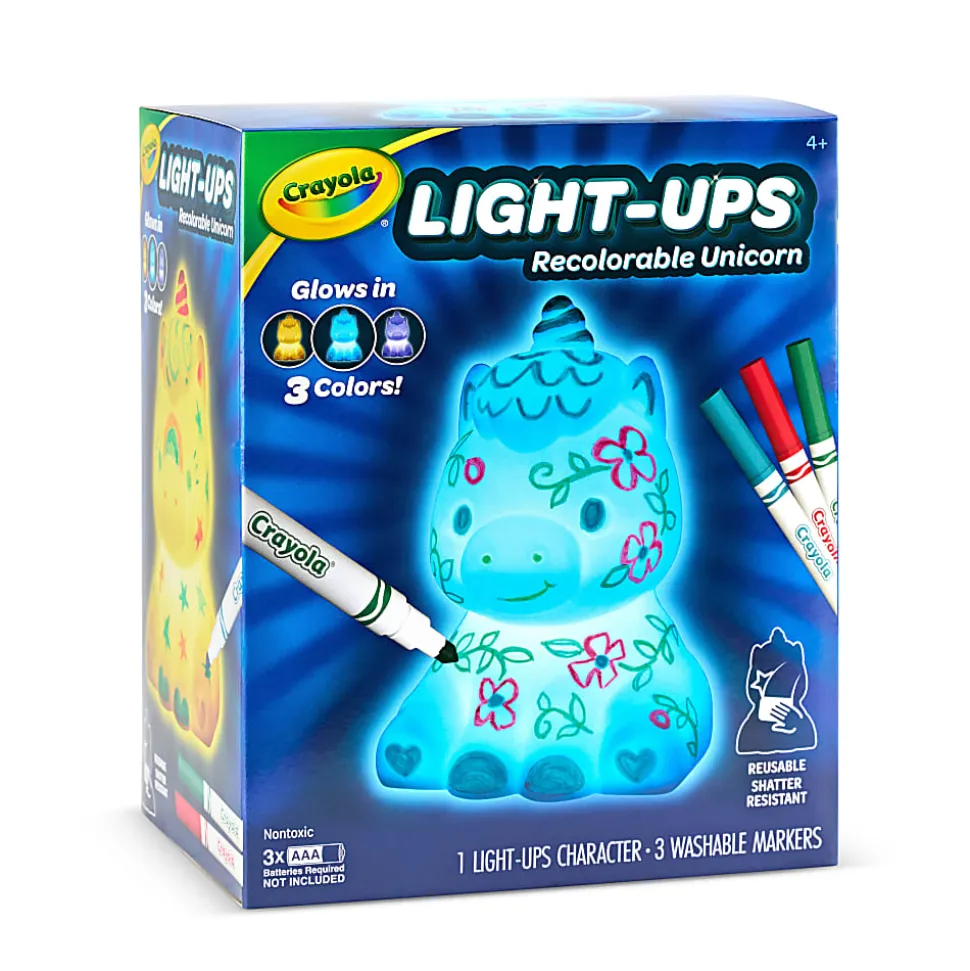 Illuminate creativity with the Crayola Light Up Dragon Toy. It's a glowing dragon canvas - 747635
