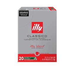 illy Classico Coffee Keurig Single Serve K-Cup Pods, Pack Of 20 Pods