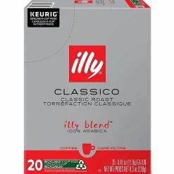 illy Classico Coffee Keurig Single Serve K-Cup Pods, Pack Of 20 Pods