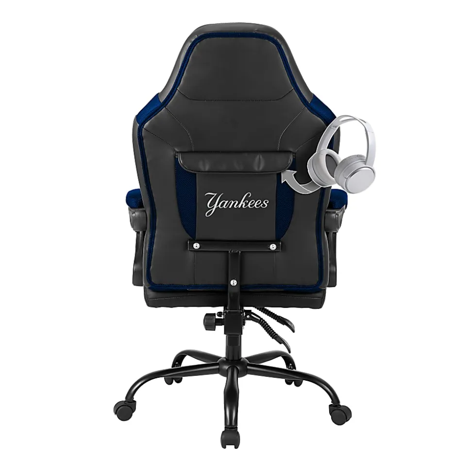 Imperial MLB Adjustable Oversized Vinyl High-Back Office Task Chair, New York Yankees
