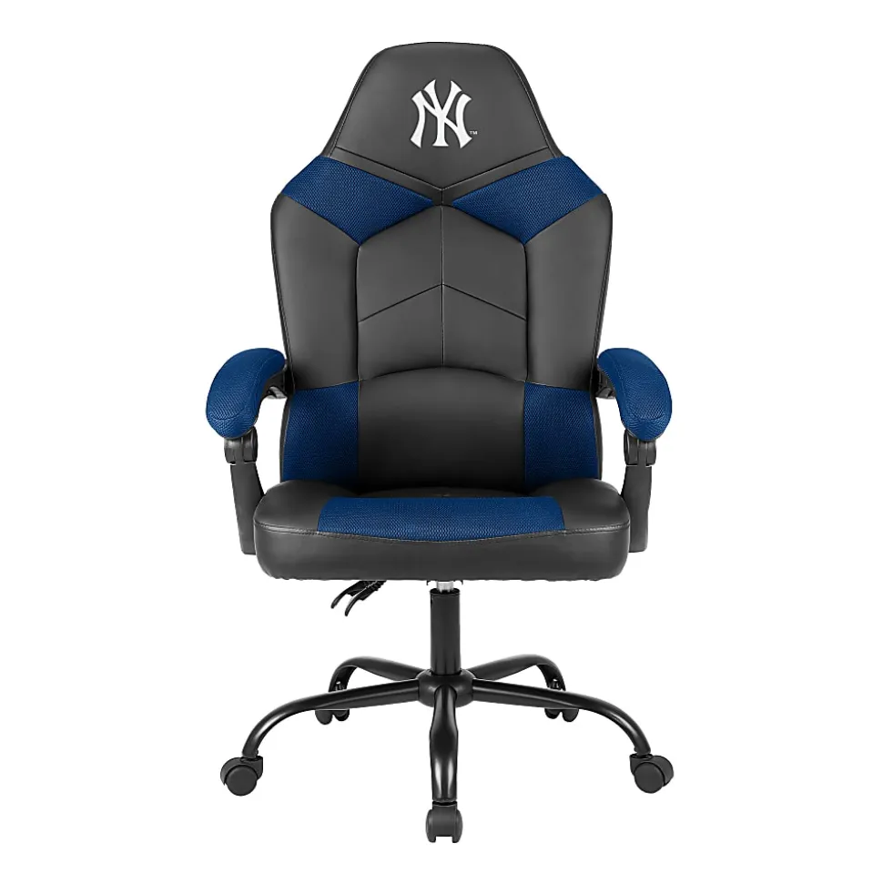 Imperial MLB Adjustable Oversized Vinyl High-Back Office Task Chair, New York Yankees