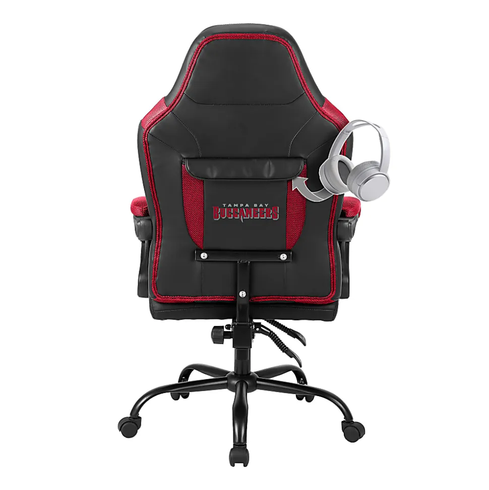 Imperial NFL Adjustable Oversized Vinyl High-Back Office Task Chair, Tampa Bay Buccaneers