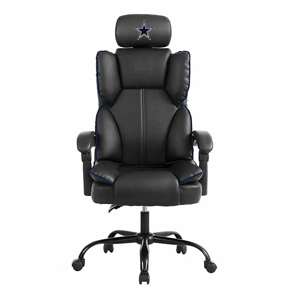 Imperial NFL Champ Ergonomic Faux Leather Computer Gaming Chair, Dallas Cowboys