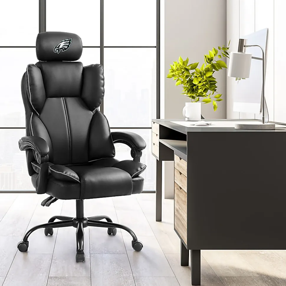 Imperial NFL Champ Ergonomic Faux Leather Computer Gaming Chair, Philadelphia Eagles