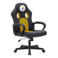 Imperial NFL Vision Faux Leather/Mesh High-Back Computer Gaming Chair, Pittsburgh Steelers