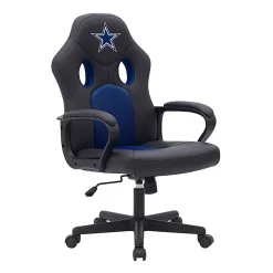 Imperial NFL Vision Faux Leather/Mesh High-Back Computer Gaming Chair, Dallas Cowboys