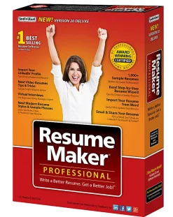 Individual Software ResumeMaker  Professional Pro Deluxe 20, Disc