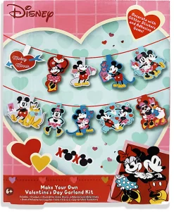 Innovative Designs Disney Make Your Own Valentine's Day Garland Kit, 20 Pieces