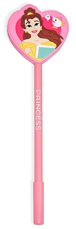 Innovative Designs 2D Licensed Topper Ballpoint Pen, Medium Point, 0.7 mm, Pink/Blue, Disney Princess