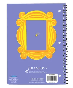 Innovative Designs Licensed Notebook, 11” x 8-1/2”, 1 Subject, College Ruled, 70 Sheets, Friends