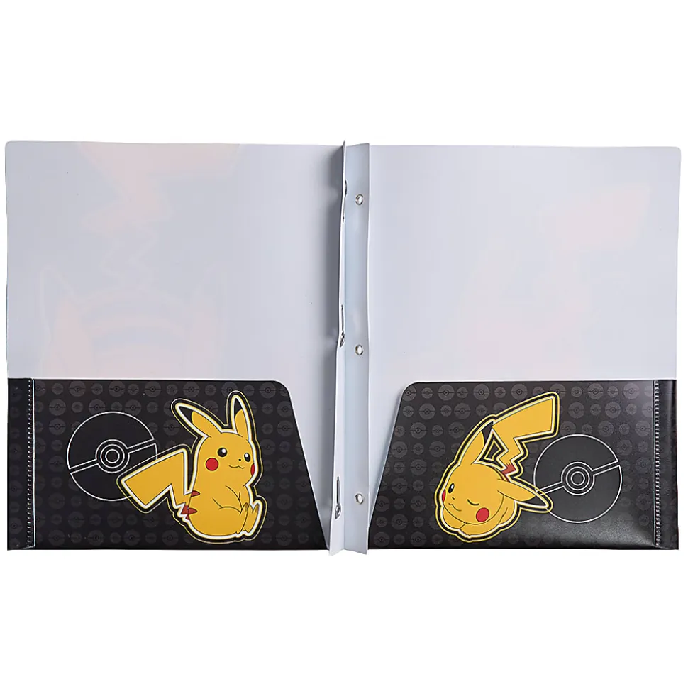 Innovative Designs Licensed Poly Folder, 3 Prongs, 2-Pockets, 11.62" x 9.5", Pokemon, Quantity 1