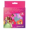 Innovative Designs Licensed Eraser Set, 1-1/4” x 1-1/4”, Disney Princess, Set Of 4 Erasers
