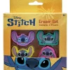 Innovative Designs Licensed Eraser Set, 1-1/4” x 1-1/4”, Lilo & Stitch, Set Of 4 Erasers