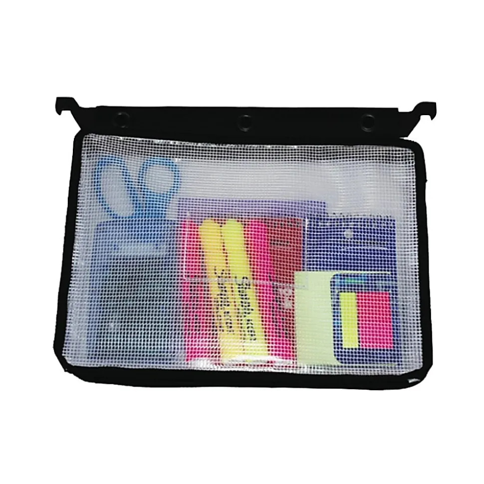 Innovative Storage Designs Infile™ Expanding Zipper Pouch, Black/White