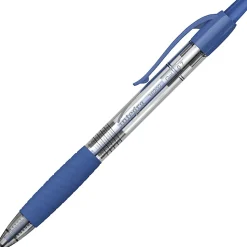 Integra Retractable 0.7mm Gel Pen - 0.7 mm Pen Point Size - Blue Gel-based Ink - 12 / Dozen