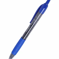 Integra Retractable 0.7mm Gel Pen - 0.7 mm Pen Point Size - Blue Gel-based Ink - 12 / Dozen