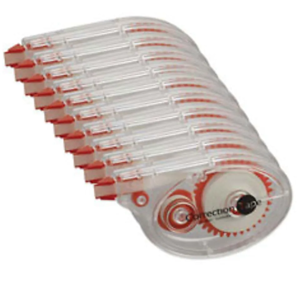 Integra Side-Apply Correction Tape - 0.20" Width x 32.80 ft LengthSmoke Dispenser - Tear Resistant - 10 / Pack - Smoke