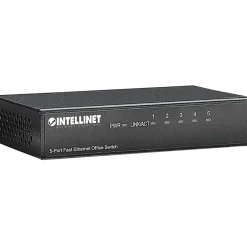 Intellinet 5-Port 10/100 Desktop Switch, Metal Housing