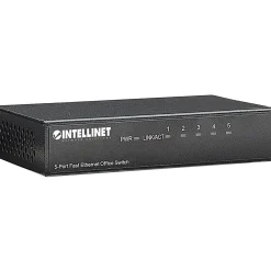 Intellinet 5-Port 10/100 Desktop Switch, Metal Housing