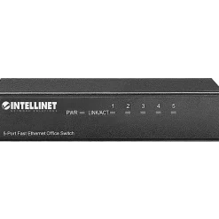 Intellinet 5-Port 10/100 Desktop Switch, Metal Housing