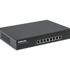 Intellinet 8-Port Gigabit Ethernet PoE+ Switch, 8x PoE ports, IEEE 802.3at/af Power-over-Ethernet (PoE+/PoE), Endspan, Desktop, Box - 560641