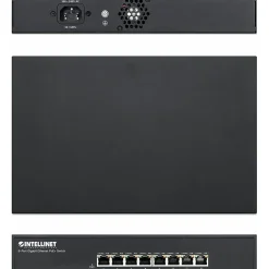 Intellinet 8-Port Gigabit Ethernet PoE+ Switch, 8x PoE ports, IEEE 802.3at/af Power-over-Ethernet (PoE+/PoE), Endspan, Desktop, Box - 560641
